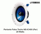 PARLANTES YAMAHA FALSO TECHO NS-IC400 (PAR) 20 watts-Color Blanco 
